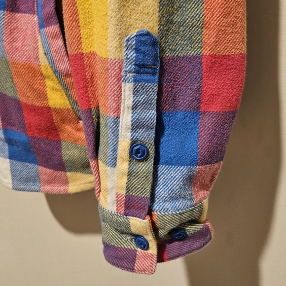 NWOT PRPS Goods & Co Japan Plaid Multicolor Flannel Shirt Shacket - Size XXL - Picture 8 of 10